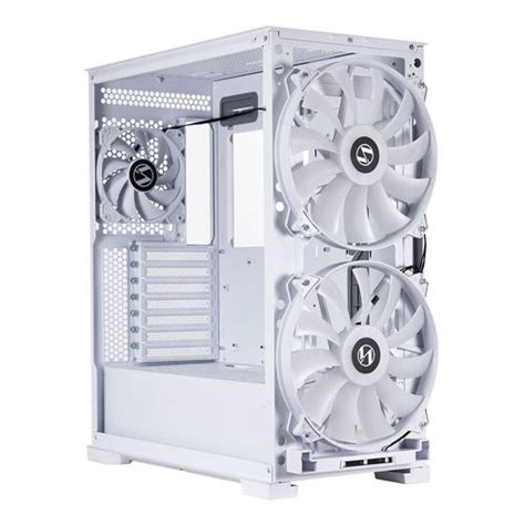 Lian Li Lancool 215 Tempered Glass ATX Mid-Tower Computer Case - Snow ...