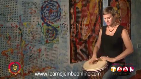 Female Djembe Player Teaches Djole YouTube