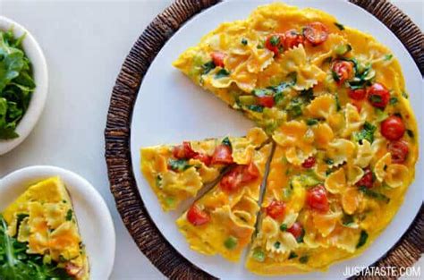 Leftover Pasta Frittata | Just a Taste