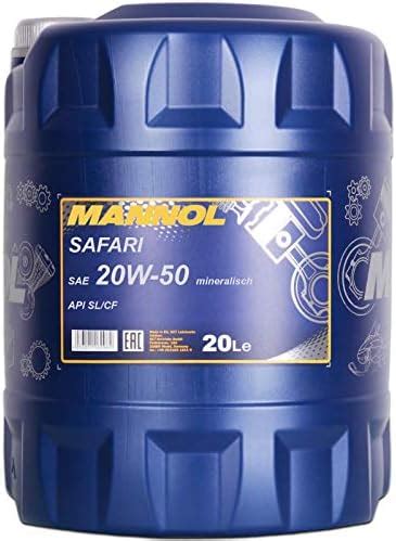 20W 50 Safari 20 Liter 20W50 Motoröl 20W 50 Mannol Amazon de Auto