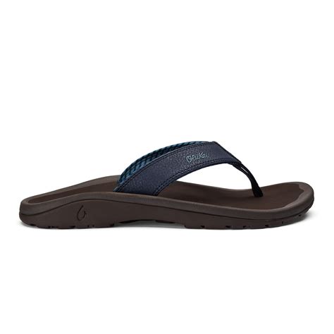 ‘ohana Mens Beach Sandals Blue Depth Espresso Olukai