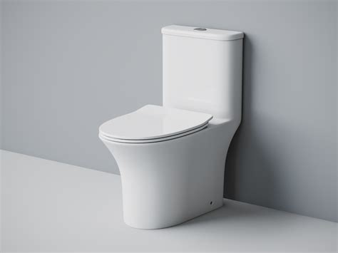 Унитаз моноблок безободковый Laguraty 8614A - Унитазы - Laguraty
