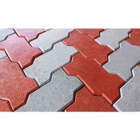 Cement Gray Zig Zag Interlocking Tiles In Ghaziabad Thickness