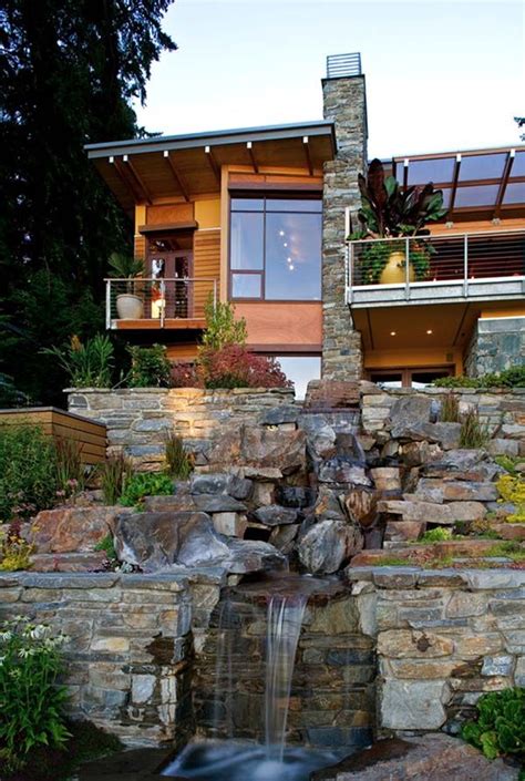 53 Incredibly fabulous and tranquil backyard waterfalls | Unusual homes ...