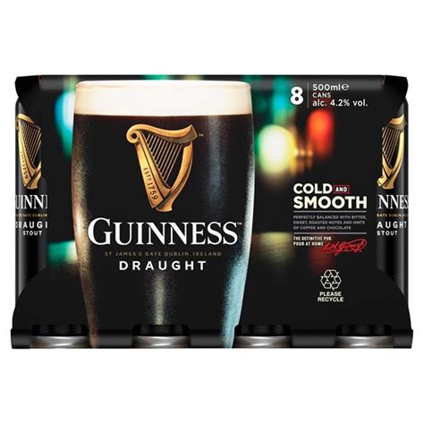 Guinness Draught Stout 500ml 8 Pack