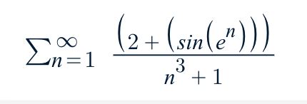 Solved Converge or Diverge? Why? I got converge but symbolab | Chegg.com