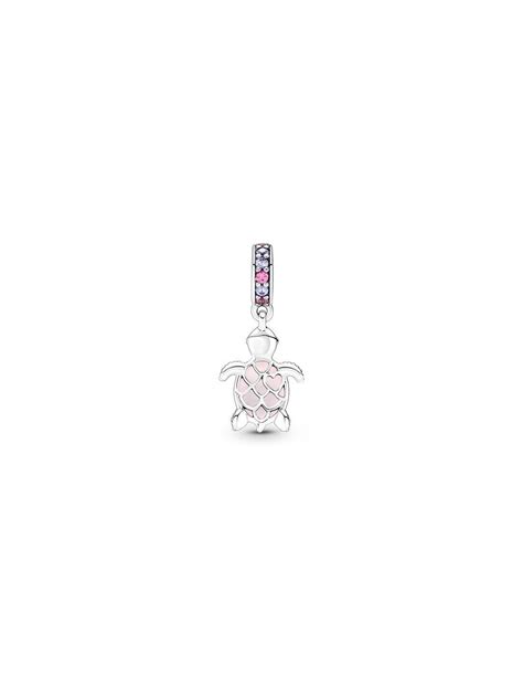 Pandora Charm Colgante Tortuga Marina En Cristal De Murano Rosa Sam