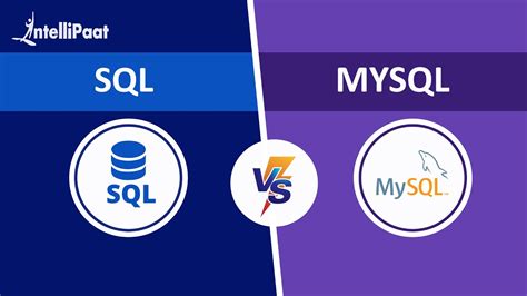 Sql Vs Mysql Difference Between Sql And Mysql Intellipaat