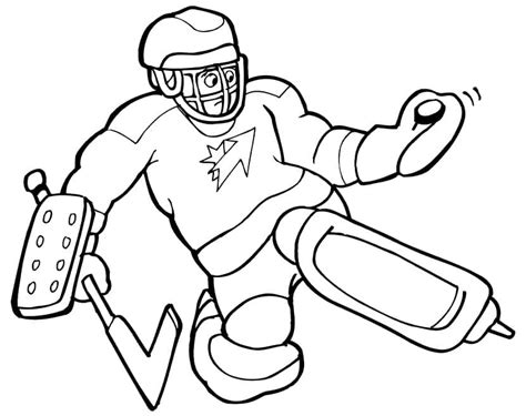 Coloriage Le Hockey télécharger et imprimer gratuit sur