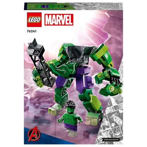 LEGO Marvel 76241 Hulk Mech Armour Avengers Action Figure | Smyths Toys UK