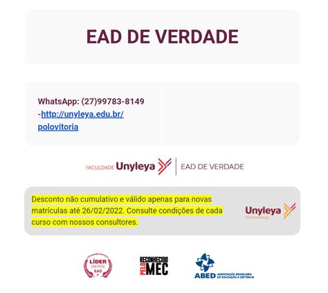 Faculdade Unyleya Venha Para O Bloco Da Educação Descontos Especiais