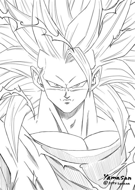 Goku Super Saiyan Para Colorir Goku Deus Super Saiyajin Para Colorir