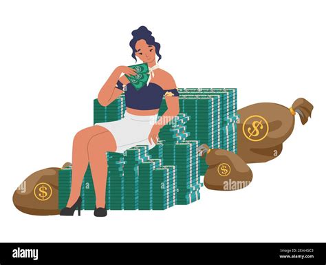 Lady Millionaire Stock Vector Images Alamy