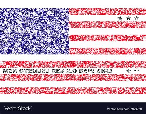 Flag Of Bikini Atoll With Old Texture Royalty Free Vector