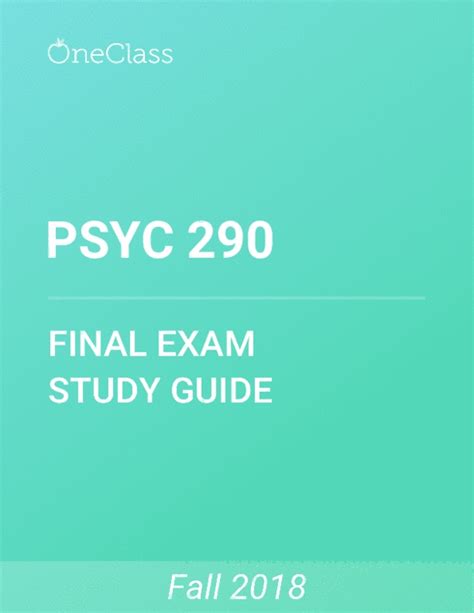 Psyc Study Guide Comprehensive Final Exam Guide International