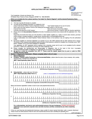 Fillable Online Gst Application For Gst Registration About Us Fax