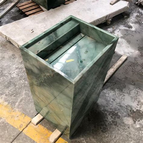 Natural Stone Wash Basin Green Marble Sink Bathroom Vanity Countertop