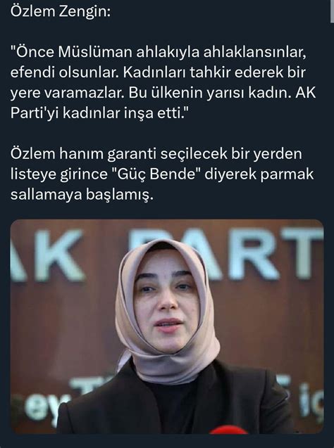 Başkan ERBAKAN on Twitter Özlem Zengin gibi kişilerin şerrinden