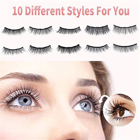 Veshely Magnetic Eyelashes With Eyeliner Kit Pairs D Natural