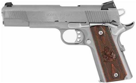 Springfield 1911 Loaded Stainless .45ACP 5" 7rd Pistol - Dirty Bird ...