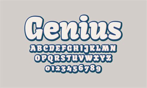 Editable text effect genius title style 5489272 Vector Art at Vecteezy