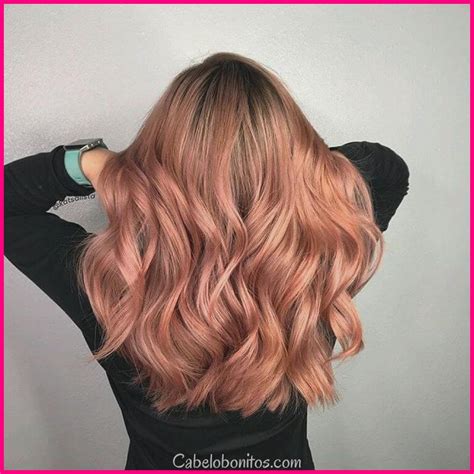 50 cor de cabelo de ouro rosa irresistível parece que provar que você