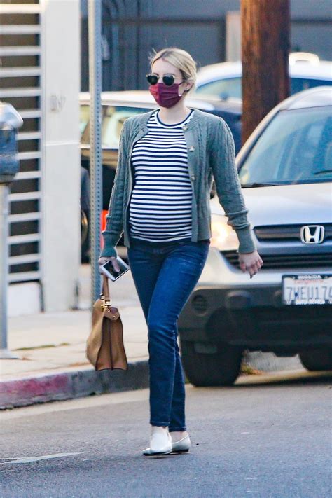 Pregnant Emma Roberts Shopping Candids In Los Angeles Gotceleb