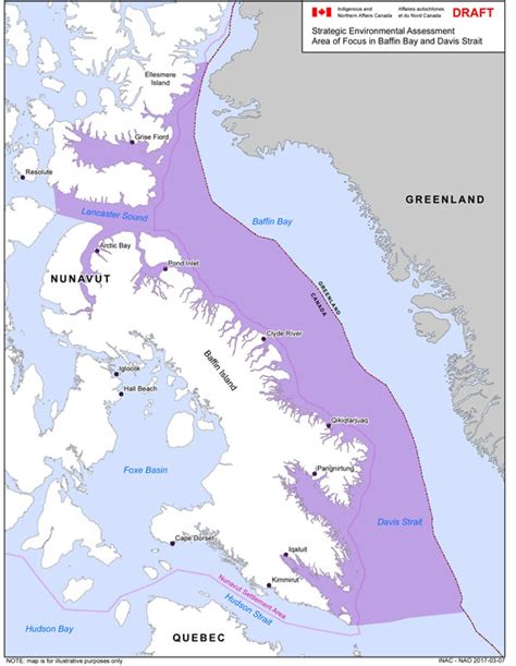 Nunavut Baffin Island Map