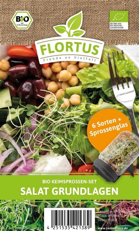 Keimsprossen Anzuchtset Salat Grundlage Sorten Bio Keimsprossen