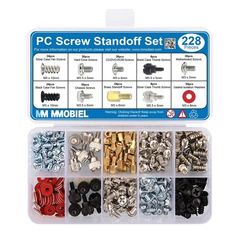 Mmobiel 228pcs Pc Screw Standoff Set Kit For Computer Case