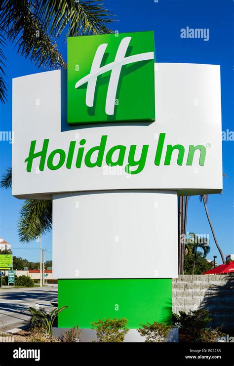 Holiday Inn Hotel Sign Florida Usa Stock Photo Alamy