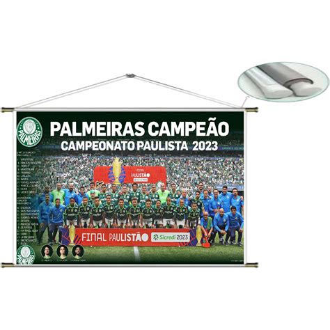 Banner P Ster Palmeiras Campe O Paulista X Cm Shopee Brasil