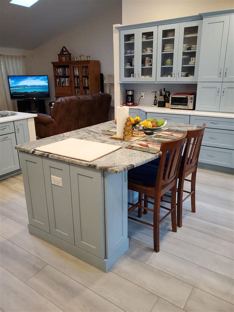 Powder Blue Kitchen Blue Kitchens Blue Cabinets Beautiful Interiors