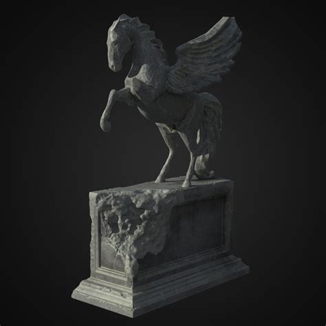 Ruin Statue Pegasus 3d Model 15 Max Free3d