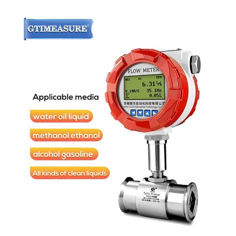 Oil 4 20mA Pulse Modbus Turbine Flow Meter Stainless Steel Water