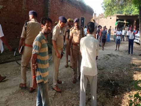 Big Action After Double Murder In Kanpur Dehat Eight Policemen