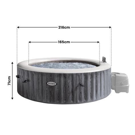 Intex PureSpa Greywood Deluxe Inflatable Hot Tub Person