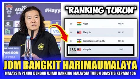 Malaysia Penuh Dengan Ujian Jom Bangkit HarimauMalaya Ranking Harimau