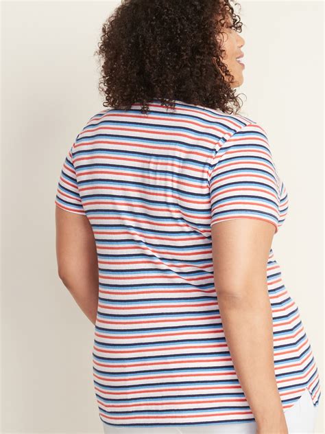 Slim Fit Plus Size Americana Ringer Tee Old Navy