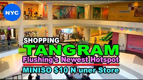 Life In Nyc｜shopping At The Newest Hotspot In Flushing Tangram Youtube