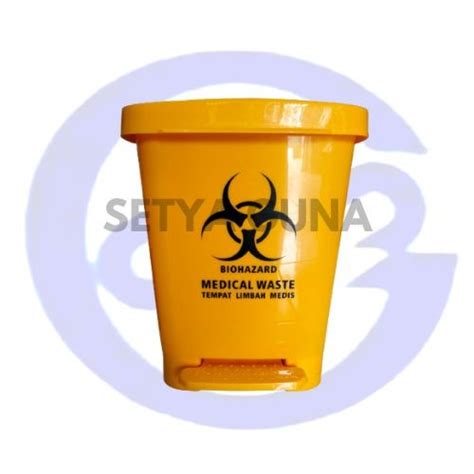 Jual Tempat Sampah Kuning Limbah Medis Biohazard Kapasitas Liter