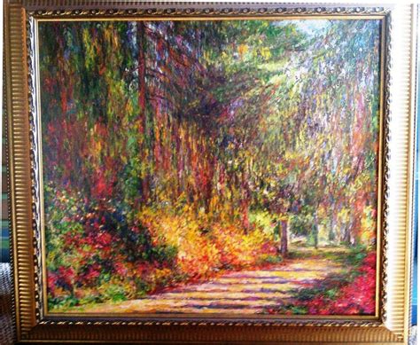 Oil Painting: Monet "The Garden Path, ... • Psw