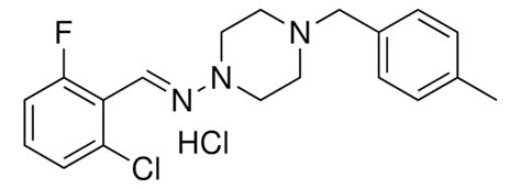 N 2 CL 6 FLUOROBENZYLIDENE 4 4 METHYLBENZYL 1 PIPERAZINAMINE