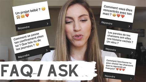 FAQ ASK JE REPONDS À VOS QUESTIONS YouTube