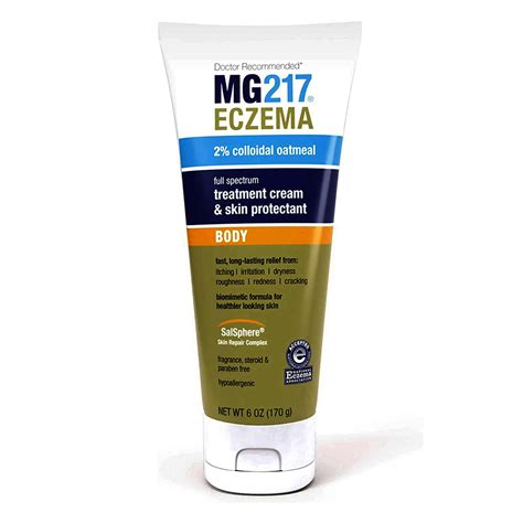 MG217 Eczema 2% Colloidal Oatmeal Treatment Cream, 6 Oz