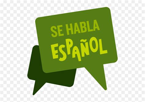 Se Habla Espanol Speech Bubbles - Sign, HD Png Download - vhv