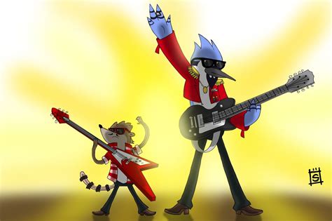 Mordecai And The Rigbys By Mr Shin On Deviantart Regular Show Rigby