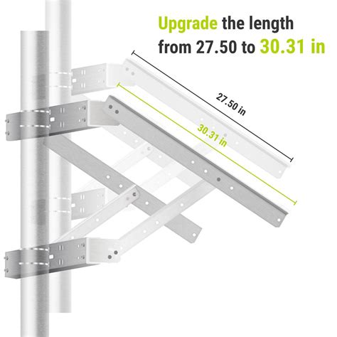 Newpowa Universal Double Arm Pole Mounting Bracket Designed For One 100