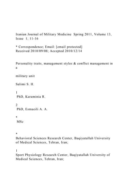 Iranian Journal of Military Medicine Spring 2011, Volume 13, .docx