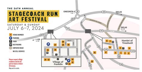 Stagecoach Run Map 2024 - Stagecoach Run Art Festival